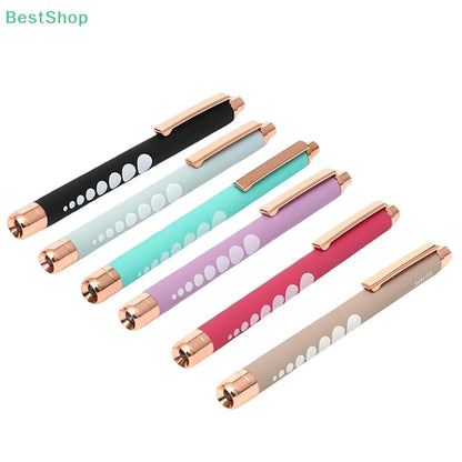 ★★★LED Medical Penlight Flashlight With Pupil Gauge Pocket Clip Pen Light For Doctor Nurse Diagnosis