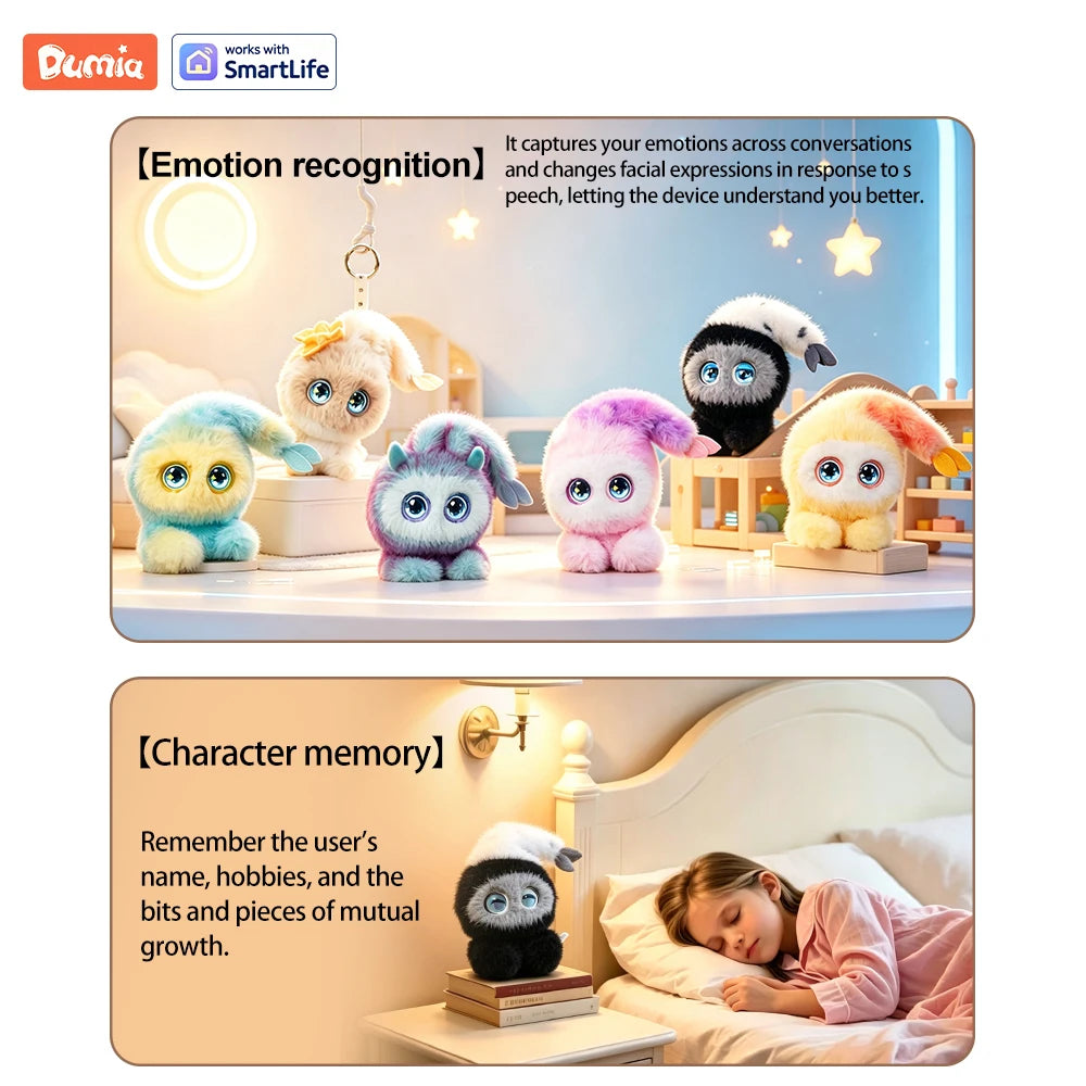 AI Smart Toy 15cm Mushroom Fairy Keychain  Smart Chat Cute Design Perfect Gift