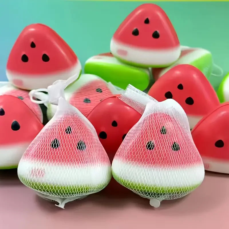 Cute Watermelon Squishy Fidget Toy Slow Rebound Decompression Toy Anti-Stress Slow Rising Fruit Soft Stress Relief Squeeze Toy