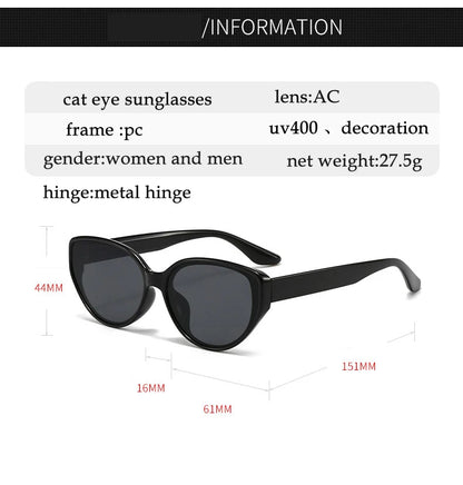2026 luxury brand designer big cat eye sunglasses for women men trendy sunshade eyewear sun glasses travel drive hiking fishing