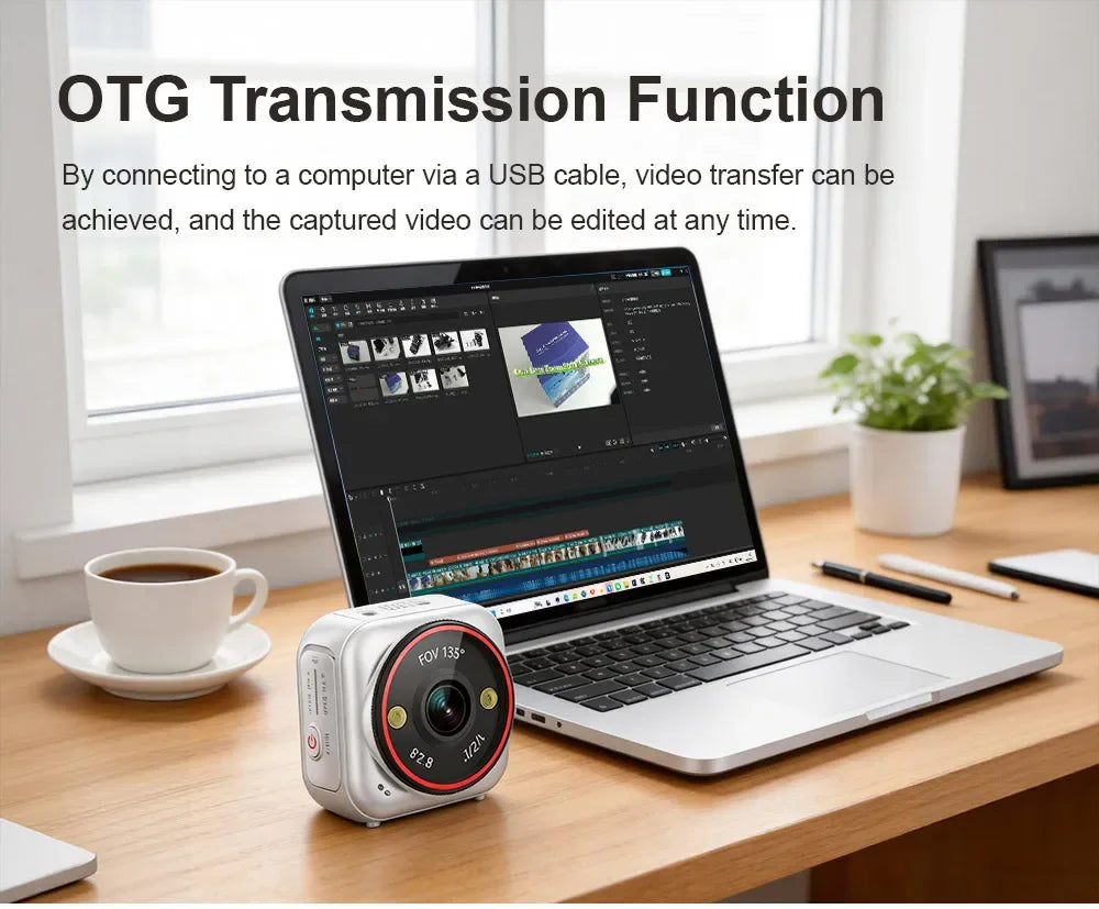 LS VISION 4G Pocket AOV Mini Camera 5MP Outdoor 24/7 Video Record Battery Security Camera Portable Action Vlog Sports Travel Cam