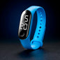 Man Woman LED Electronic Sport Watch Luminous Sensor LED Student Adult Couple Electronic Watch With Shell Adjustment Watch