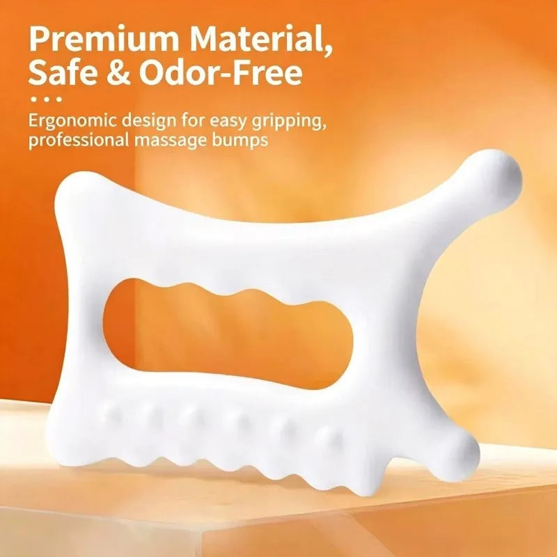 1PC Facial Tendon Massage Stick & Board, Imitation Ceramic Gua Sha, Home Healthcare Tool, Full Body Meridian Brush