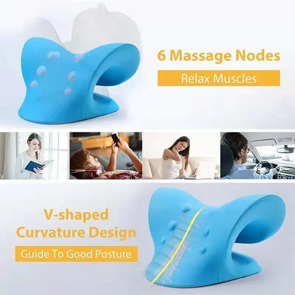 Cervical Spine Stretch Neck Shoulder Relaxer Cervical Muscle Relaxation Shoulder Massage Pillow Spine Correction Neck Massager
