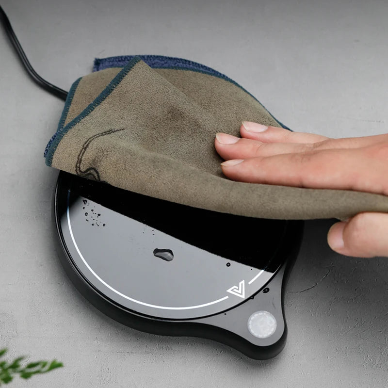 200W Mug Warmer Cup Heater with 5 Gear Settings 100°C Tea Coffee Milk Heating Pad for Hot Beverages 110V/220V