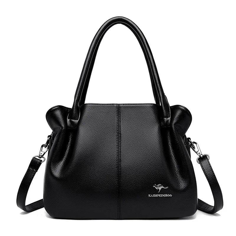 Luxury Handbags Women Bags Designer 3 Layers Leather Hand Bags Big Capacity Tote Bag for Women Vintage Top-handle Shoulder Bags