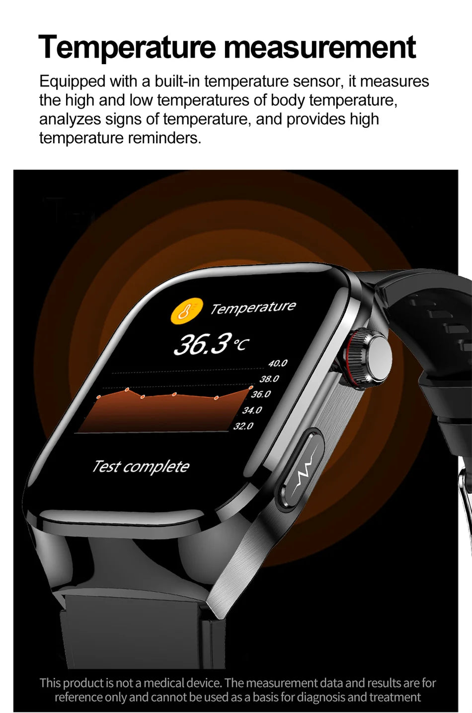 2026 New Professional-Grade Smart Watch Men ECG+PPG Uric Acid Body Fat Health Analysis IP68 Waterproof AMOLED Smartwatch Women