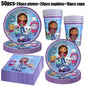 Gabby Dollhouse Birthday Party Supplies Plates Cups Tablecloth Napkins Gabby Cat Birthday Decoration Supply Kit Kids Party Favor
