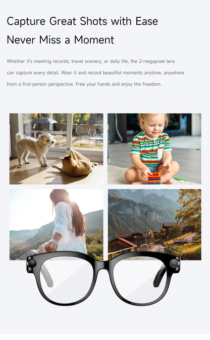 Lenovo Smart AI Glasses 8K 1600W Camera Record Bluetooth Calling Music Player Sunglasses Color Change AI Translation Glasses Men