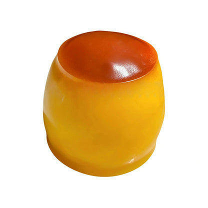 Pudding-shaped Squeeze Ball Caramel Crunchy Handmade Squishy Portable Diy Fidget Accessory For Stress Relief & Cute Desk Play