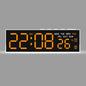 LED Digital Alarm Clock Temperature Week 2 Alarms Ambient Light Brightness Adjustment Bedside Electronic Table Clock USB Powered