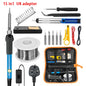 High Quality 220V 60W Soldering Iron Kit Adjustable Temperature 15 In 1 Tool Set With Soldering Iron DIY Set EU Plug AU UK US
