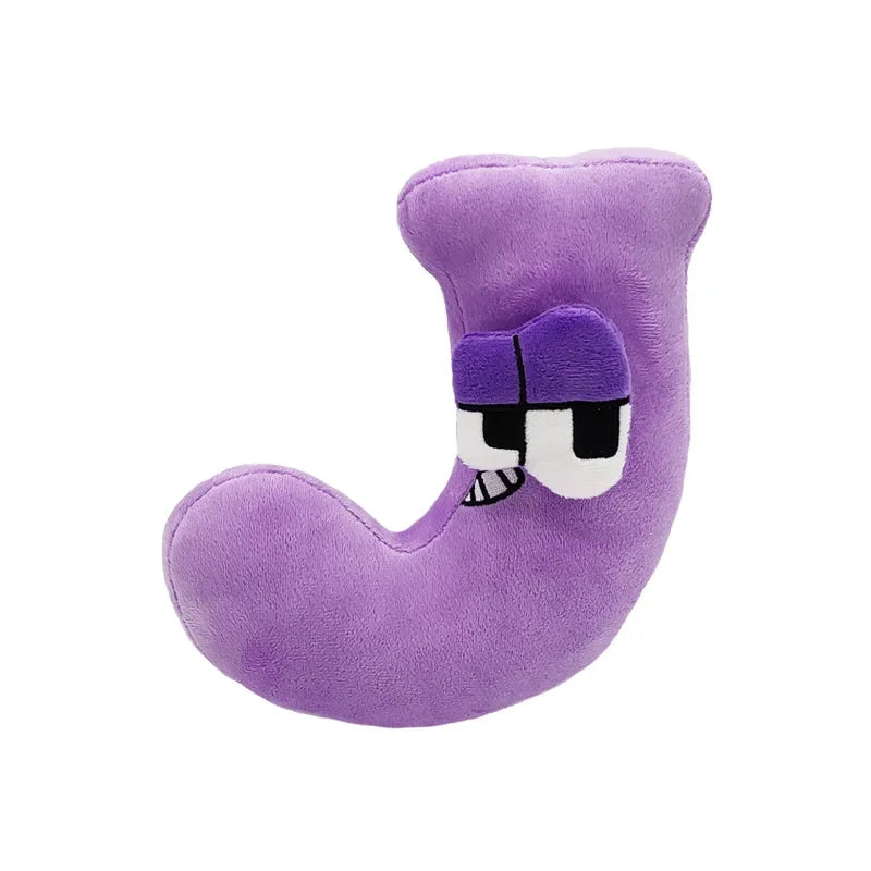 T Alphabet Lore Plush Toys Anime Doll Kawaii 26 English Letters Stuffed Toys Kids Enlightenment Montessori Plush Toy Doll Gifts