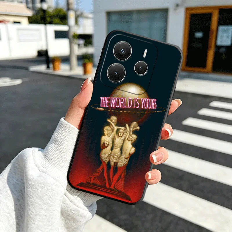 Scarface 1983 Al Pacino Soft Phone Case for Xiaomi Redmi Note 12 13 14 15 Pro Plus 11 12S 11S 11T 10 4G Black Cover Back Shell
