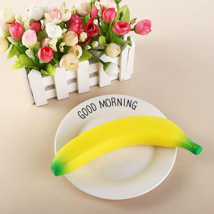 Banana Reducer Slow Rising Banana Squeeze Simulation Banana Yellow Green Squeeze Pinch Pu Fruit Squeeze Birthday Gift