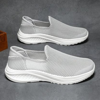 Outdoor Mesh Men Loafers Summer Man Casual Shoes Platform Walking Sneakers Comfortable Breathable Running Jogging Sport Shoes