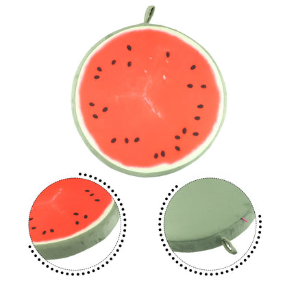 Cartoon Fruits Print Round Bar Chair Cushion Cover Anti-Slip Seat Cushion Slipcover Soft Stool Cushion Covers For Living Dining