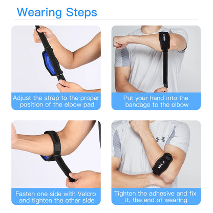 Elbow Protection Strap Elbow Soft Cushion Support Strap Knee Support Basketball Tennis Badminton Epicondylitis Elbow Pad