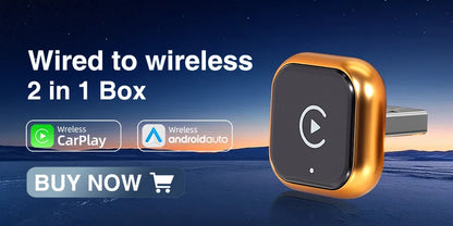 2IN1 Mini NEW Wireless CarPlay Android Auto Adapter Wired to Wireless Car Ai Box For Audi Toyota VW Peugeot MG Ford USB Dongle