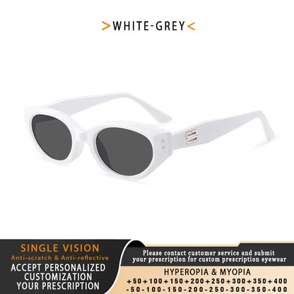 TANGOWO Prescription Women`s Sunglasses-5 Woman Resting Lenses Men Sunglasses Cat Eye Reading Glasses-2 Magnifier Lunette Myopia