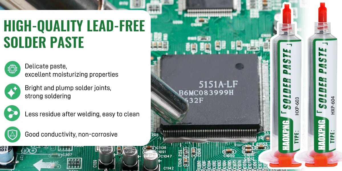 Sn99Ag0.3Cu0.7 Solder paste, flux, lead-free solder paste free cleaning is widely used in all kinds of soldering
