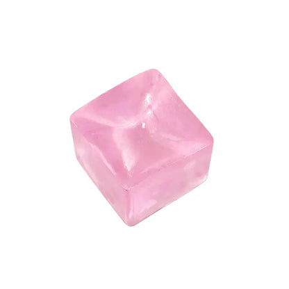 Summer Refreshing Water Cube Squeezable Stress Relief Toy Washable TPR Transparent Stress Relief Squeezable Soft Squishy Block