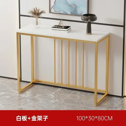 Modern Home Console Table High-looking and Light Luxury Storage Display Shelf Narrow Table for Hallway Entryway Living Room