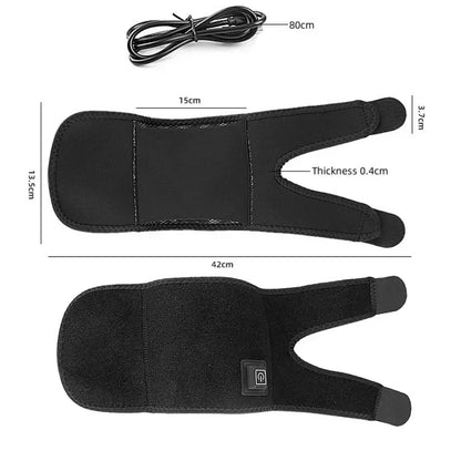 1PC Electric Heated Massage Knee Support - 3-Temperature Control, Universal Elbow & Shoulder Warm Wrap