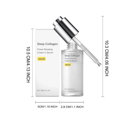 Deep Collagen Serum Moisturizing Brightening Skin Tone Improve Fine Line Enhance Elasticity Tightening Hydration Korean Skincare