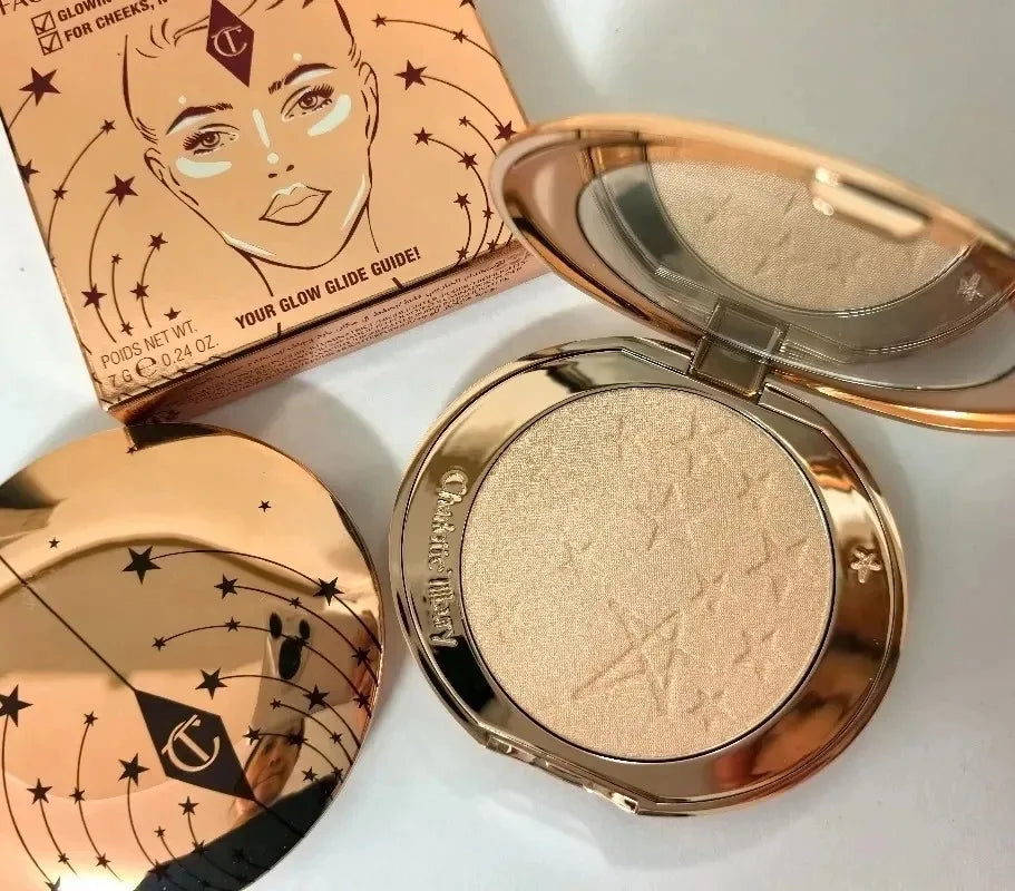 Charlotte Tilbury Brightening Oil-control Powder Compact Delicate And Long-lasting Silky Dual-color Blush To Contour The Face