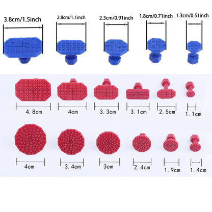 Car Dent Puller Kit Paintless Dent Golden Lifter Suction Cup Bridge Puller Dent Remove Tool Hail Damage Refrigerator Door Repair