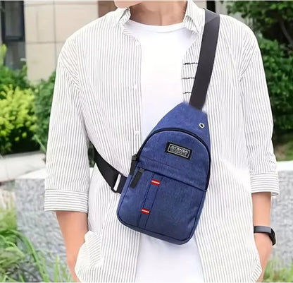 Adjustable chest bag for both men and women, one shoulder diagonal cross single shoulder bag, Oxford cloth chest bag