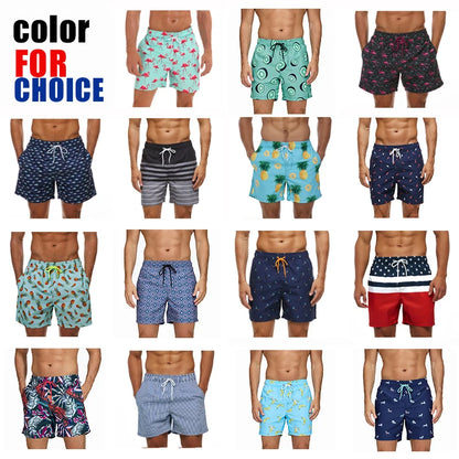 Escatch 2026 Summer New Mens Shorts Polyester Quick Dry Board Mesh Liner Side Pockets Run Gym Swimsuit Surf Swim Trunks For Man