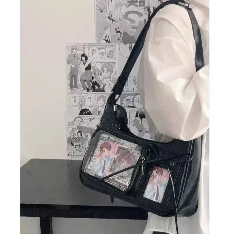 Koreańska Przezroczysta Torba Ita Bag JK Harajuku Duża Pojemność Torba Na Ramię Dla Kobiet Dziewcząt Torebka Y2k Kawaii Bolso Mujer