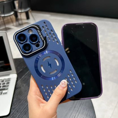 For Luxury Silicone Bumper Magsafe Magnetic Holder Phone Case For iPhone 11 12 13 14 15 Plus 17air Protector On 16 Pro Max Cover
