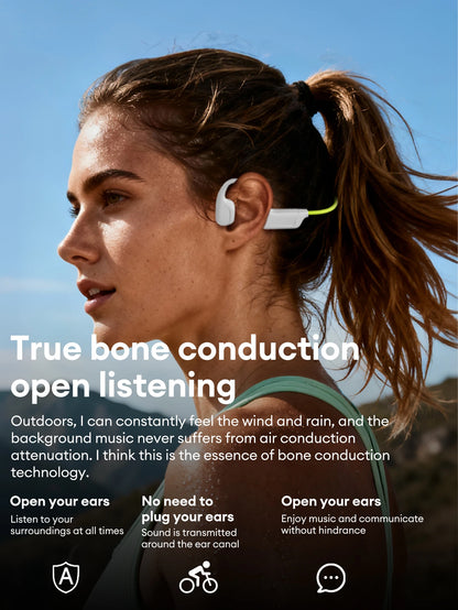 Choice Lenovo S102 Wireless Bone Conduction IPX6 Waterproof Sports Headphones Cycling Fitness Earbuds Bluetooth V6.0 Earphones