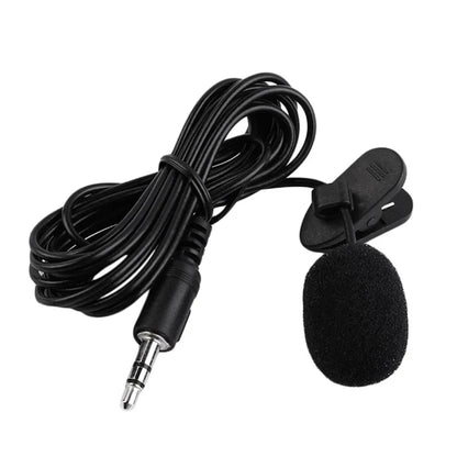 Portable Clip-on Lapel Lavalier Microphone 3.5mm Jack Hands-free Mini Wired Condenser Microphone For Iphone SamsungXiaomi Laptop