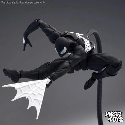16cm MESS TOYS 1/12 Spider-Man Venom Symbiote Kaine Parker Scarlet Spider Black & Red Suit Action Figure Anime Model Toy Gifts