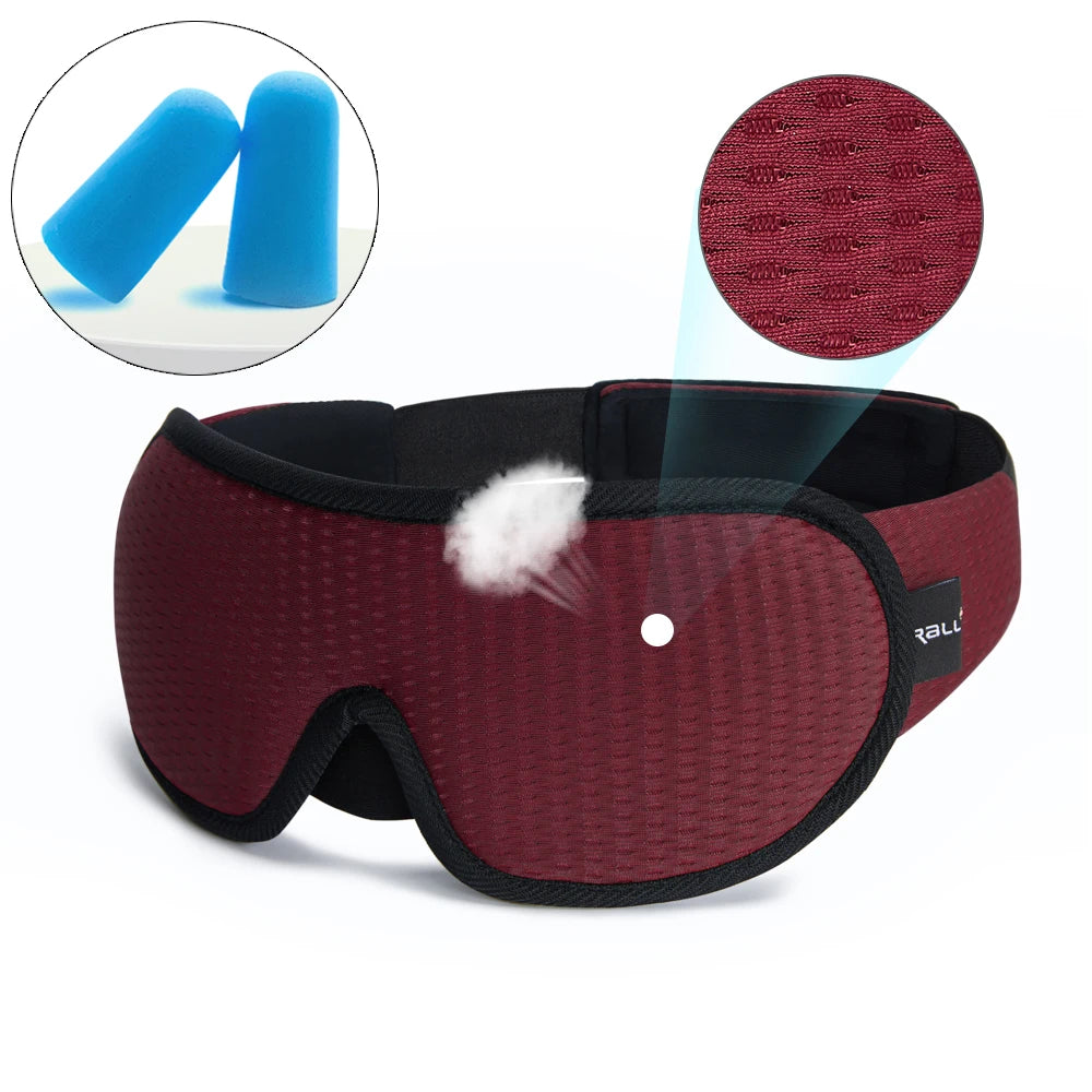 3D Sleeping Eye Mask Block Out Light Soft Padded Travel Shade Cover Rest Relax Sleeping Blindfold Eye Cover Sleep Mask Eyepatch