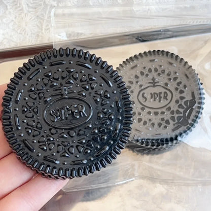 Squishy Handmade Silicone Cookies Fidget Toy Slow Rebound Stress Relief Pinch Decompression Squeeze Toy for Kids Holiday Gifts