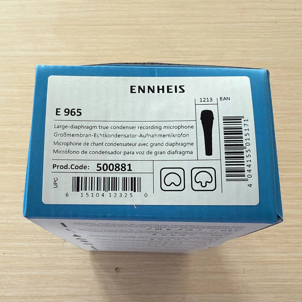 E965 Large Diaphragm Condenser Vocal cardioid Microphone for Stage and Studio, gaming,karaoke,singing,e 965