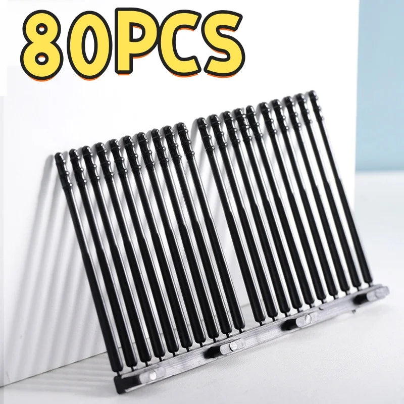 20/40/80PCS Soft Sticky Ear Wax Removal Sticks Adhesive Ear Pick Gentle Ear Cleaning Tool for Adults Kids Ear Care