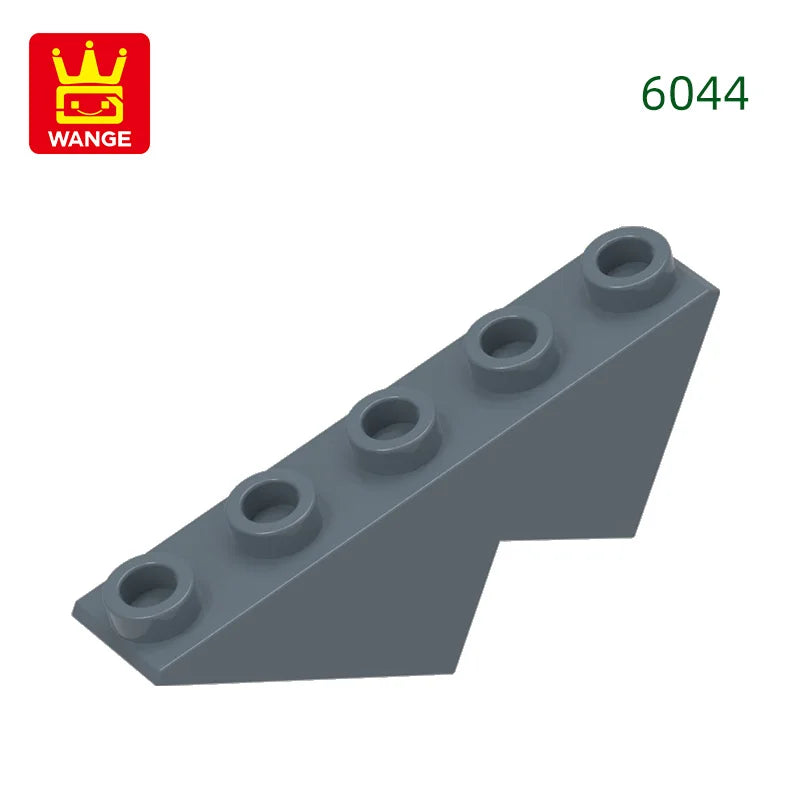 Wange 6044 100g/57Pcs Sloping 5 Hole Compatible With Small Particle Building Blocks Suitable For Assembly And DIY Toy Parts