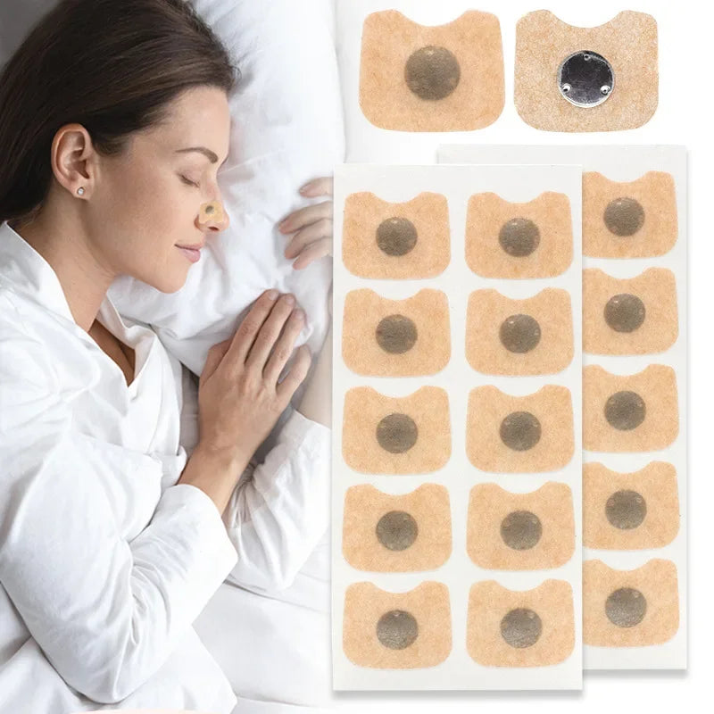 10/30/60/90/150Pcs Nose Breath Patch Magnetic Suction Iron Nasal Strips Increase Air Improve Sleep Quality Reduce Snoring Tools