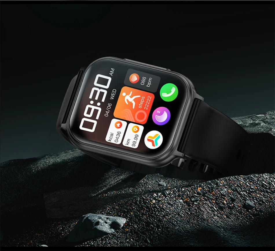 1.83" Smart Watch Sleep Heart Rate Monitor BT Call Messages Notifications Sports Fitness Tracker Watch for Women Men Android iOS