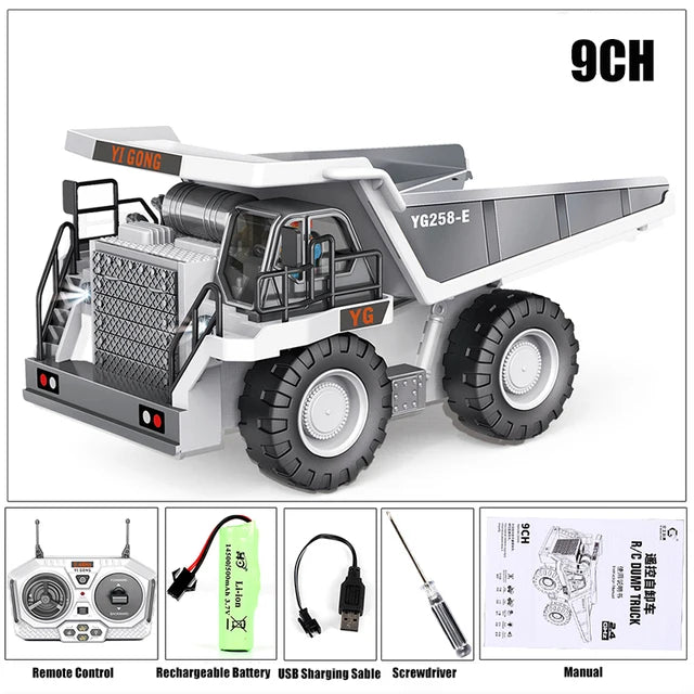 Children RC Car Toys Remote Control Car Toys For Boys Radio Control Excavator Dump Truck Bulldozer Electric Car Kids Toys Gift