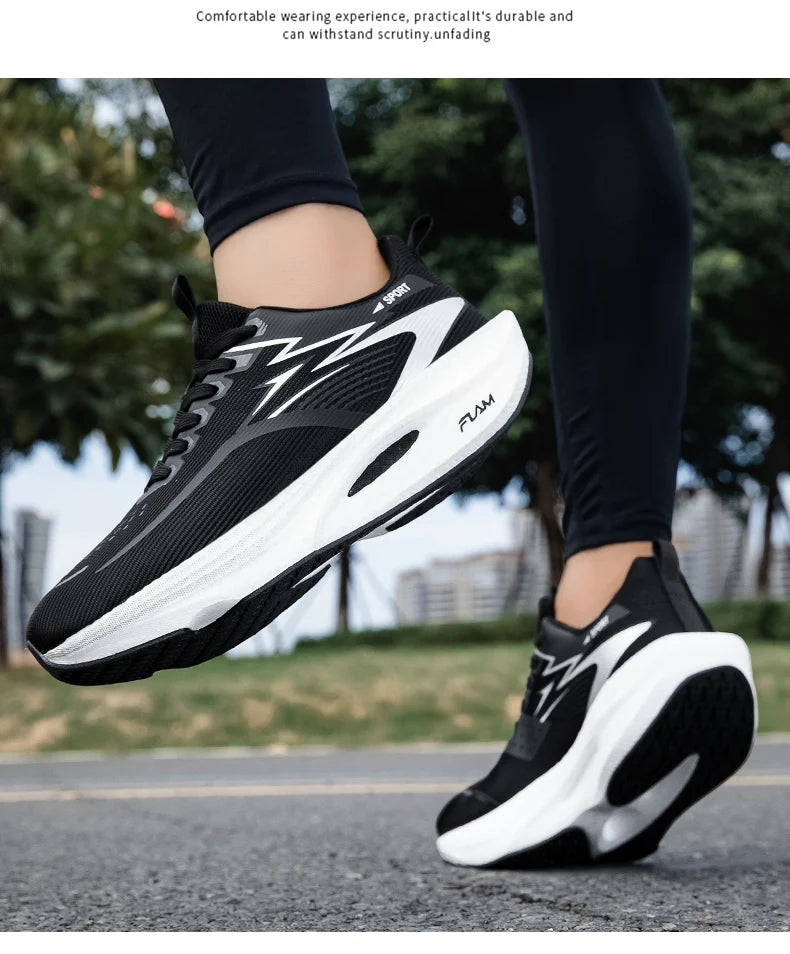 Marathon Running Shoes Men Casual Carbon Board Sports Breathable Lightweight Women's Comfortable Athletic Antiship Sneakers New