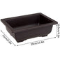 Rectangular Square Flowerpots Imitation Purple Clay Succulent Plants Pots Oval Pots Outdoor Garden Landscape Bonsai Pot Trays