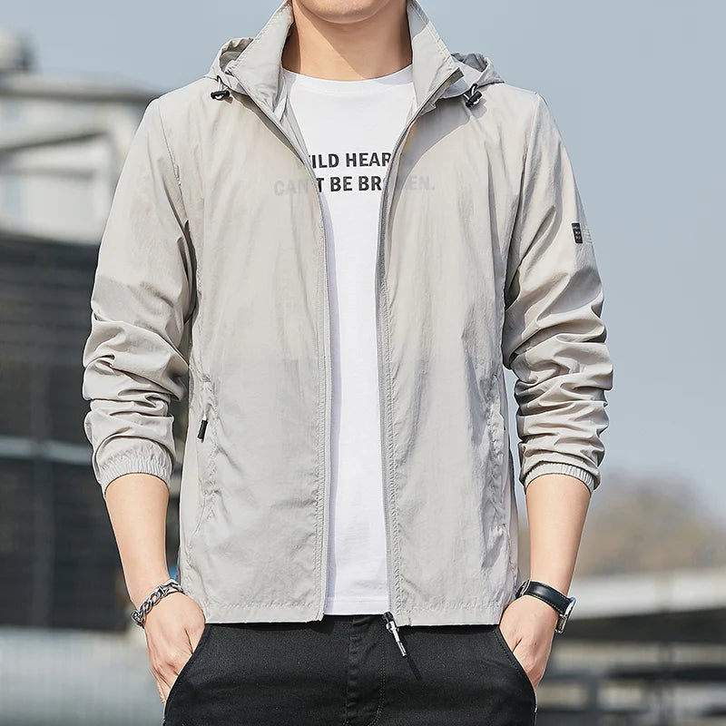 2025Summer Hooded Jacket Men Women Waterproof Sun Protection Clothing Fishing Hunting Clothes Quick Dry Skin Windbreaker