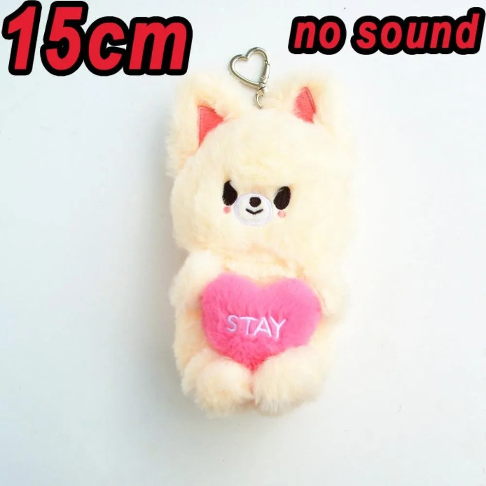8pcs Skzoo Plush 25cm Kpop Cartoon Stuffed Animal Plushies Stray Kids Plush Doll Toys Kawaii JYP Adults KZ Fans Keychain  Gift